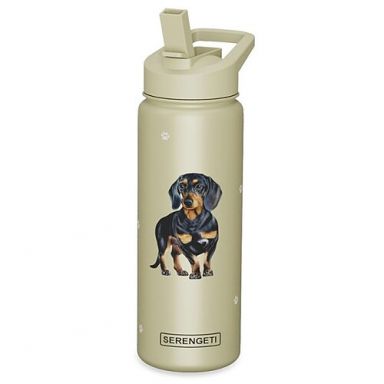 Water Bottle - Dachshund (black)